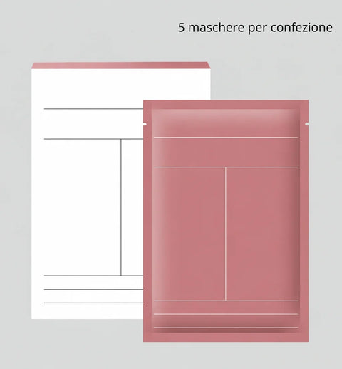 [Scale AI] flat_lay, Maschera viso idratante e illuminante al collagene