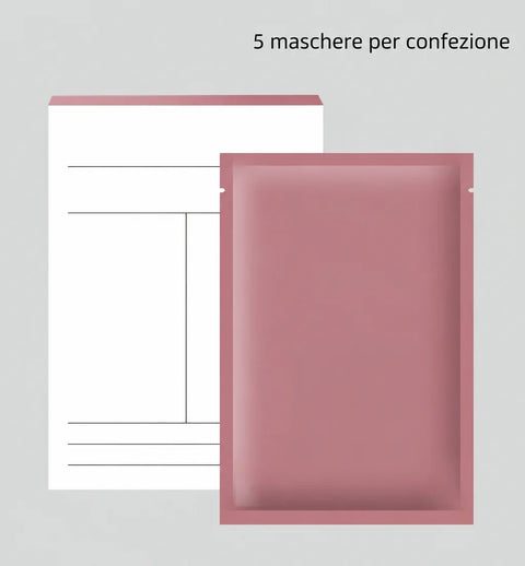 [Scale AI] flat_lay, Maschera viso idratante e illuminante al collagene